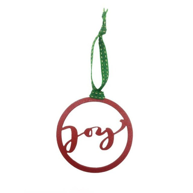 JOY Christmas Ornament