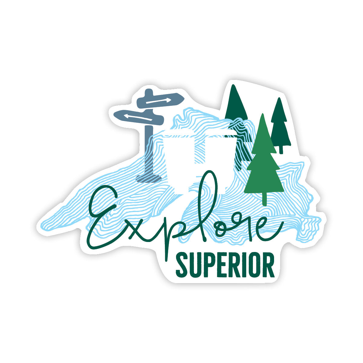 EXPLORE SUPERIOR Sticker